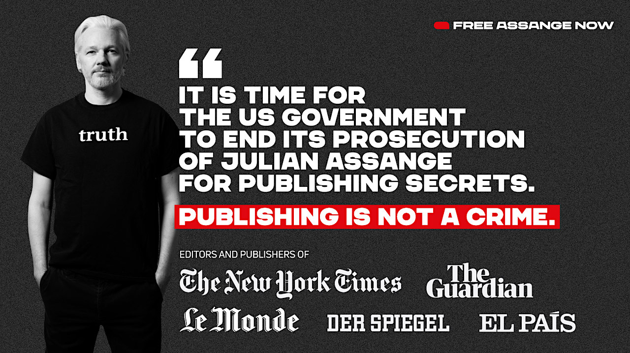 assange publishing not crime